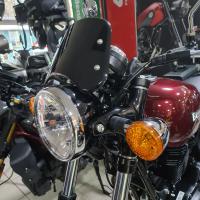 MOBILE HEADLIGHT pro motocykly Benelli Imperiale 400, černý