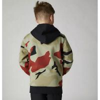 Yth Bnkr Zip Fleece Green Camo