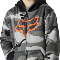 Yth Bnkr Zip Fleece Black Camo