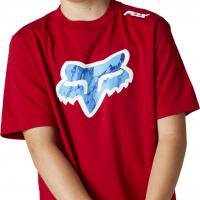 Yth Karrera Head Ss Tee Flame Red