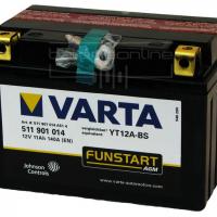 YT12A-BS  12V/11Ah