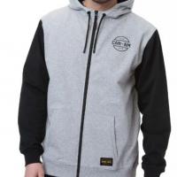 Premium Zipped Hoodie Heather Grey