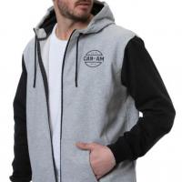 Premium Zipped Hoodie Heather Grey