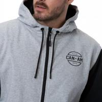 Premium Zipped Hoodie Heather Grey