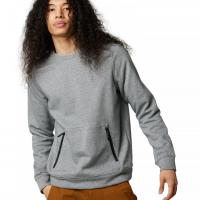 Base Over Dwr Crew Flc Heather Graphite