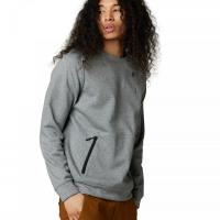 Base Over Dwr Crew Flc Heather Graphite