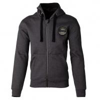 X KEVLAR® Zip Through Factory CE Mens Textile Hoodie Grey
