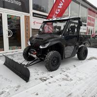 SNOW PLOW 67' STEEL BLACK (170 CM) + QUICK ADAPTER