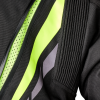 3488 Pro Series Paragon 7 CE Mens Textile Jacket, Black / Flo Yellow