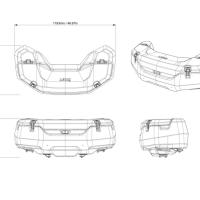 Trunk Box 139l, LinQ system, pro čtyřkolky Can-Am Outlander G3 MAX a G3L MAX