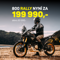 800 Rally, PODZIMNÍ AKCE -20.000 Kč, vypínatelné ABS a TCS