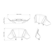 Ajustable Adventure Low Windshield, G3