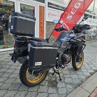 625 DSX, padací rám, drátěná kola, vyhřívané sedlo a rukojeti