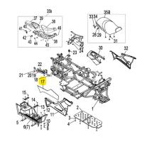 FOOTREST RIGHT pro čtyřkolky Linhai