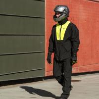 X-RAIN JACKET BLACK H-V YELLOW