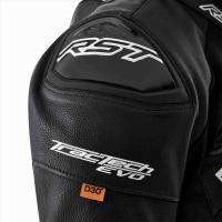 103635 Tractech Evo D3O Leather Jacket Black / White