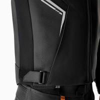 03605 S1 D3O Leather Jacket Black / Black / White