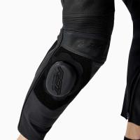 103627 S1 D3O Ladies Leather Pants Black / Black