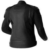 103626 S1 D3O Ladies Leather Jacket Black / Black