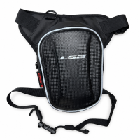 LLB-03 Leg Bag 900D film/PVC Carbon Grain Black