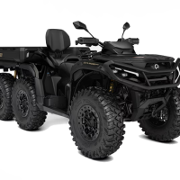 Outlander MAX 6x6 Backcountry 1000R T, Stealth Black, MY27, SPZ